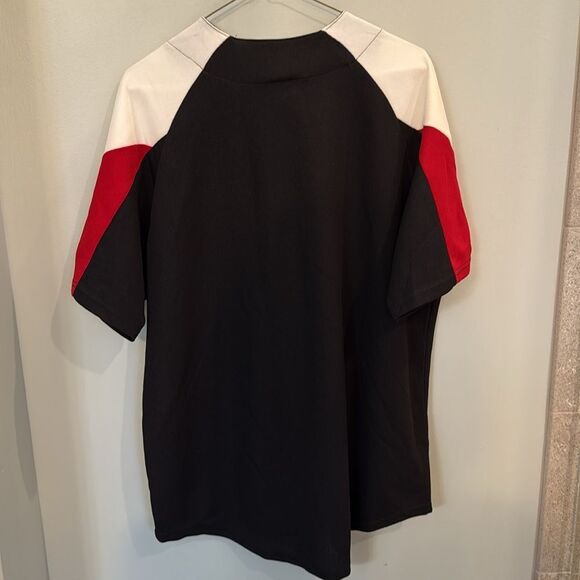 Majestic Black and Red Cincinnati Reds Jersey - Picture 7 of 8